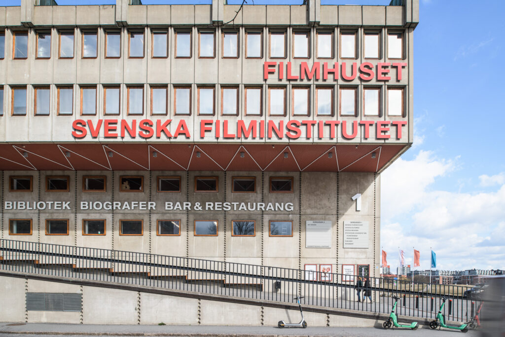 Exteriörbild Filmhuset i Stockholm, Fotograf Ristenstrand.