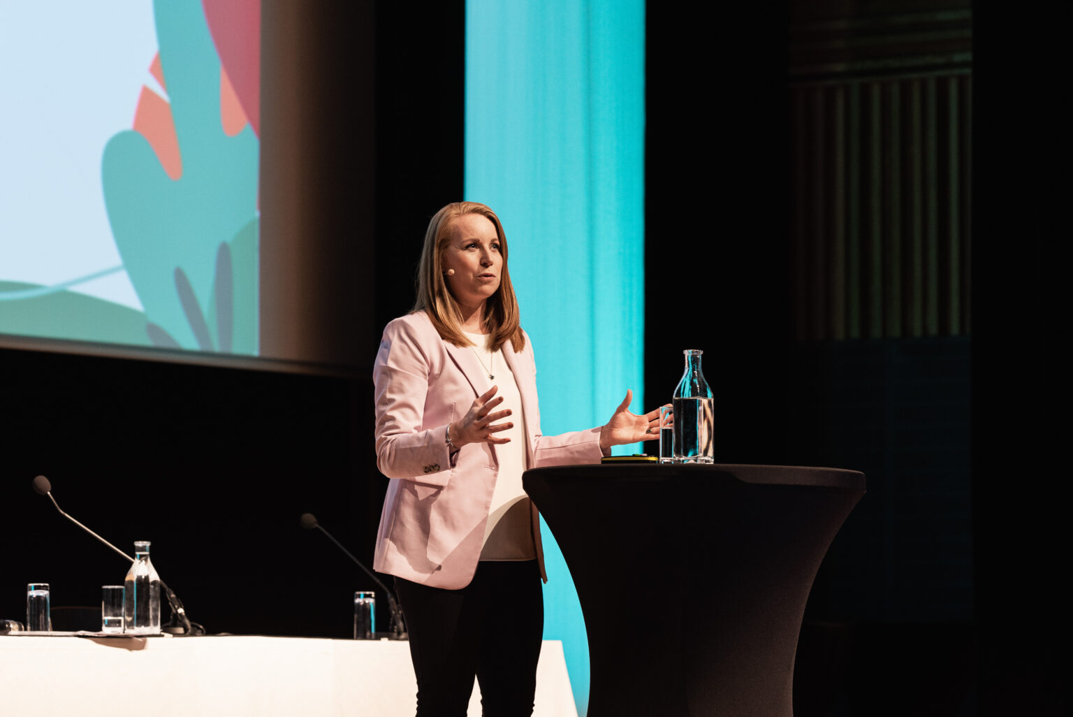 Annie Lööf på Företagarnas kongress 2022. Fotograf Ristenstrand